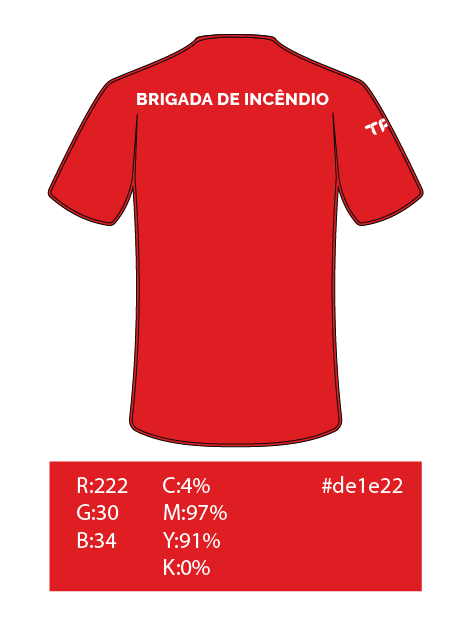 Uniformes Vetorizados coloridos TPC RGB_Camiseta Operacional (Brigada de incêndio) Costas - Vermelho cópia
