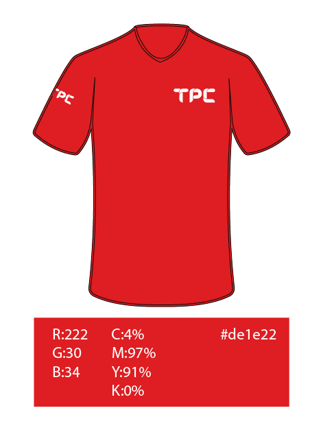 Uniformes Vetorizados coloridos TPC RGB_Camiseta Operacional (Brigada de incêndio) Frente - Vermelho cópia