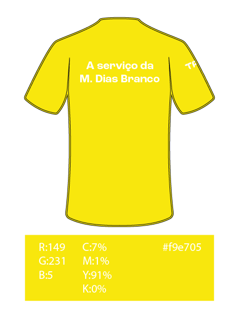 Uniformes Vetorizados coloridos TPC RGB_Camiseta Operacional M. Dias COSTAS - Amarelo