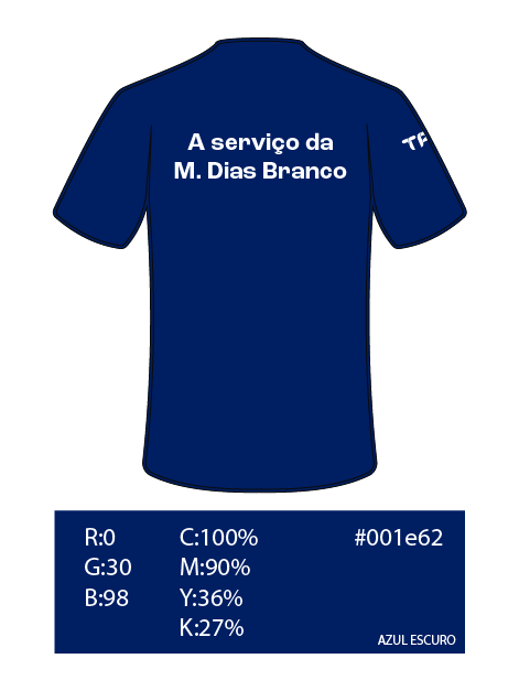 Uniformes Vetorizados coloridos TPC RGB_Camiseta Operacional M. Dias COSTAS- Azul Escuro
