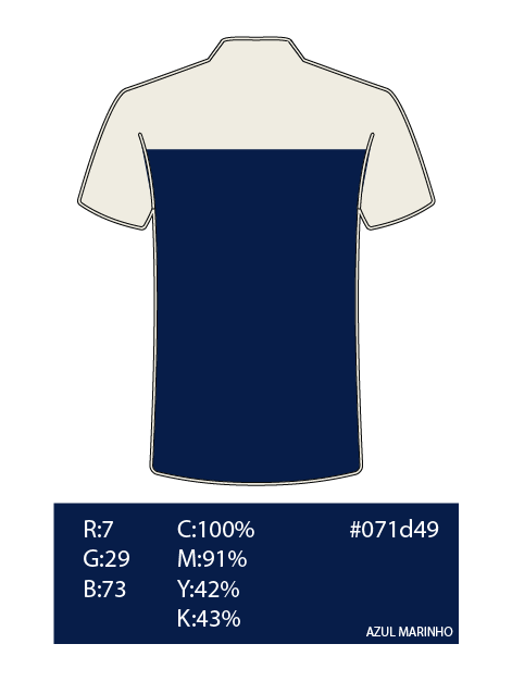 MED SP - Camisa Polo masculina - assistente de limpeza - COSTAS - azul marinho