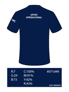 TPC - CORREIOS - Camiseta - COSTAS - Azul Marinho