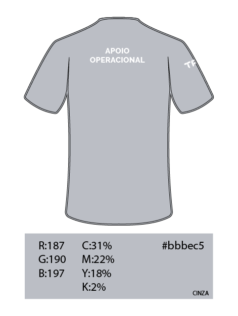 TPC - CORREIOS RJ - Camiseta - COSTAS - Cinza