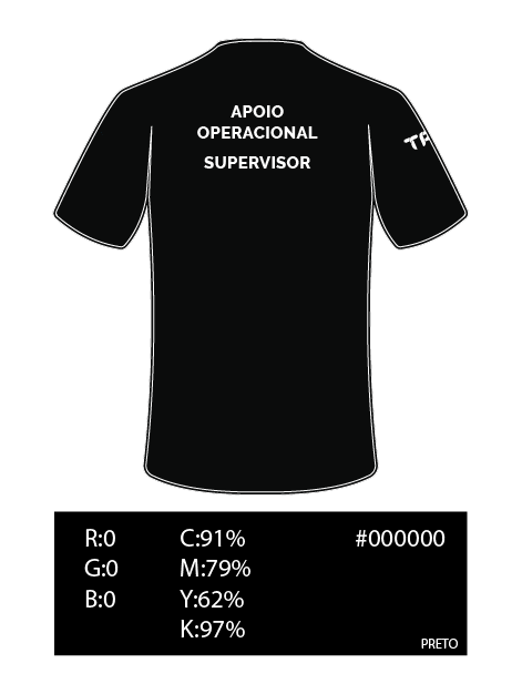 TPC - CORREIOS RJ - Camiseta - COSTAS- Preto