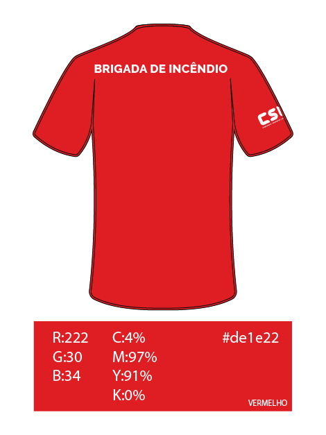 CSL - Camiseta Operacional - COSTAS - Vermelho